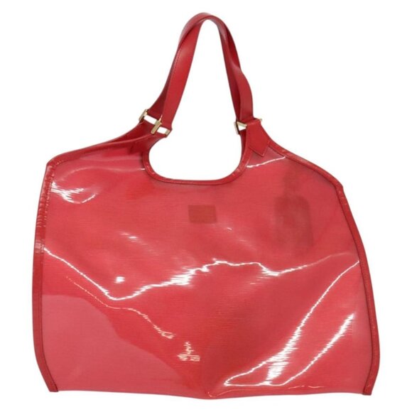 LOUIS VUITTON Epi Plage Via Hand Bag Vinyl Red Grenadine - Picture 3 of 16